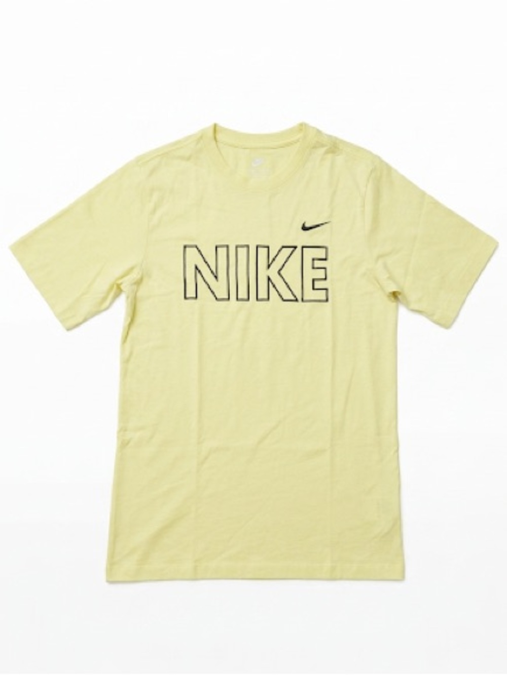 Nike Men’s Pale Yellow NIKE Logo Short Sleeve Tee